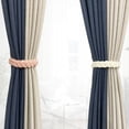 thumbnail image 5 of Shenmeida 2Pcs Magnetic Curtain Tiebacks Boho Style Decorative Drape Tie Backs Natural Cotton Hand-Woven Twist Rope Curtain Holdbacks for Home & Office Draperies Decor, 5 of 7