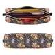 thumbnail image 2 of Balery Colorful Flowers with Butterfly Estuche de Lápices de Cuero Impreso, Estuche para Suministros de Arte, Estuche de Lápices con Cremallera, Estuche de Almacenamiento de Papelería, 2 of 7