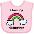 thumbnail image 3 of Inktastic I Love my Godmother Boys or Girls Baby Bib, 3 of 4