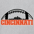 thumbnail image 3 of Cincinnati Skyline Football Long Sleeve T-shirt Bleed Orange and Black Game Day Fantasy League Champions Tailgating, 3 of 7