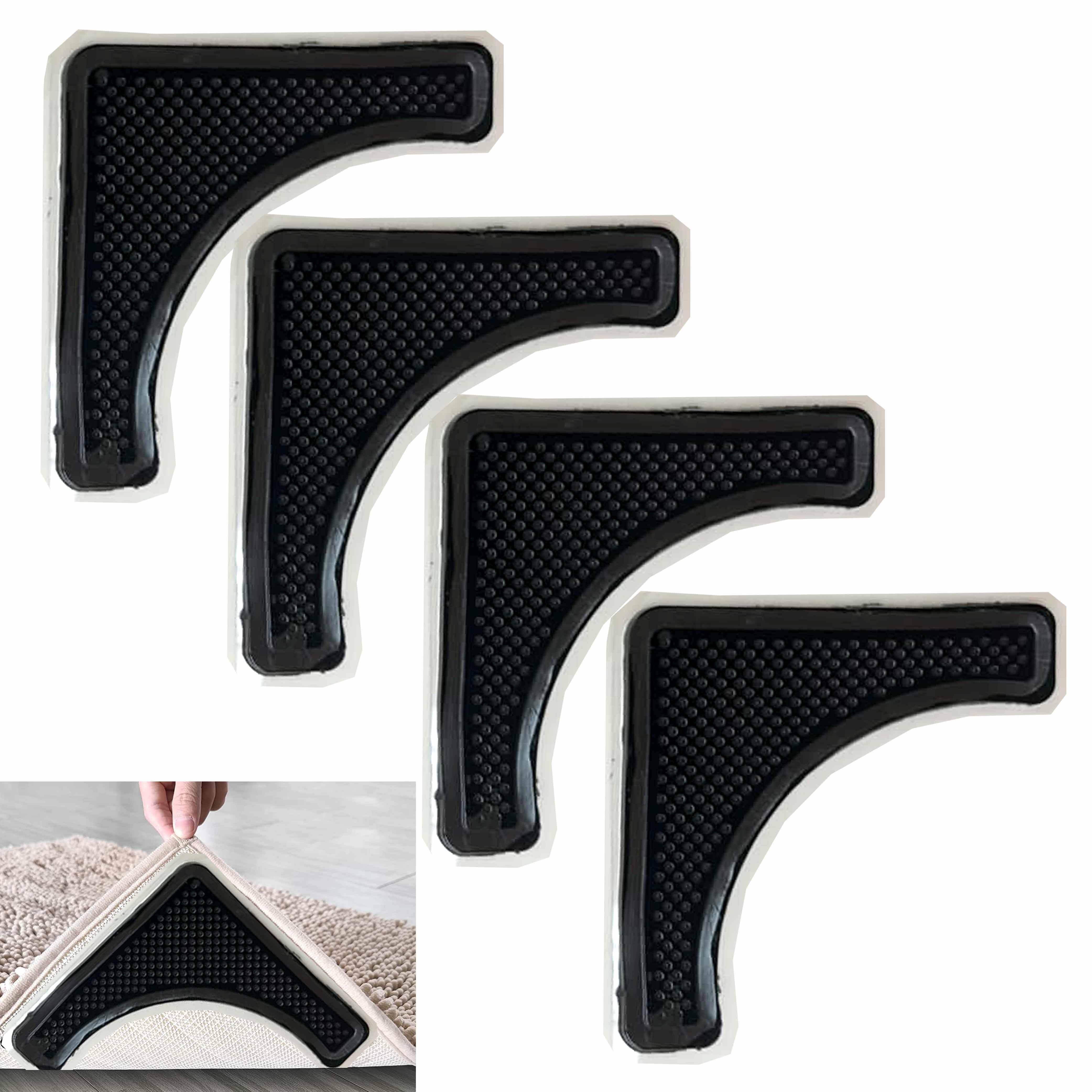 4 Pc Carpet Mat Rug Gripper Set Anti Slip Grip Non Skid Tape Adhesive
