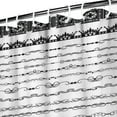 thumbnail image 4 of Small Stall Narrow Shower Curtain 36"W x 72"L – Tropical Bohemian Leaves, Mid-Century Abstract Boho Botanical Bathroom Decor, Vintage Floral Palm Leaf Pattern, Rustic Tribal Folk Style, 4 of 5