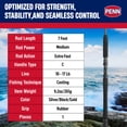 thumbnail image 4 of Penn Carnage III Inshore Casting Fishing Rod, 7 Feet, Load Rating 15 to 30 Lbs, Black, 4 of 8