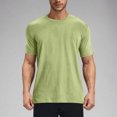 thumbnail image 2 of LODIENY Men's Fashion Oversized Tshirts Workout Short Sleeve Basic Solid Color T-Shirt Regular Fit Lightweight Crewneck Gym Outdoor Tee Tops Mint Green XXL, 2 of 9