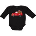 thumbnail image 3 of Inktastic Christmas Red Vintage Truck with Presents Boys or Girls Long Sleeve Baby Bodysuit, 3 of 5