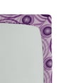thumbnail image 2 of Ambesonne Geometric Fitted Sheet, Circular Lines Rings, Twin Size, Purple, 2 of 2