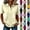 #03 Beige, variant on Womens Cotton Polo Shirts Summer Button Down Loose Fit V Neck Short Sleeve Tops Golf Tennis Sports Casual T Shirts,M,#03 Brown