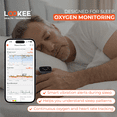 thumbnail image 2 of LOOKEE® Ring-Pro Sleep Oxygen Monitor with PC & Mobile Apps | Vibration Alarm for Apnea & Low O2 | Overnight Pulse Oximeter | Oxygen Level, Heart Rate, 2 of 9