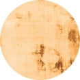 thumbnail image 1 of Ahgly Company Indoor Round Abstract Orange Modern Area Rugs, 3' Round, 1 of 4