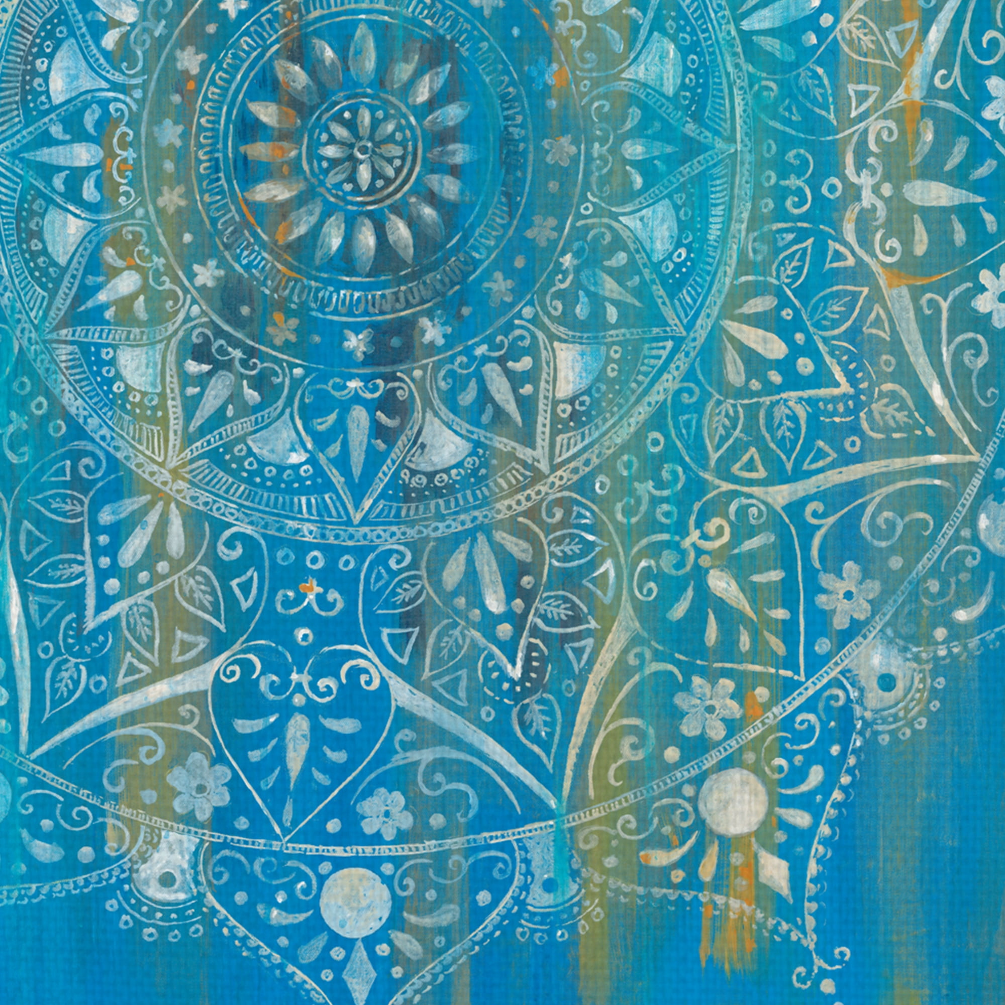 Indigo Mandala by Willowbrook Fine Art Canvas Art Print