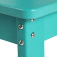 thumbnail image 6 of WestinTrends Tiny Terraces Outdoor HDPE Kids Modern Plastic Toddler Dining Chairs (Set of Two), Turquoise, 6 of 15