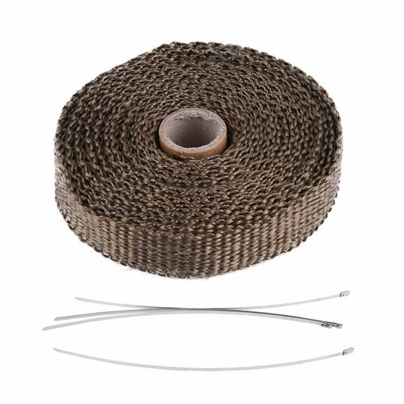 Exhaust Heat Wrap, Car Exhaust Wrap, Thermal Shock Resistance Easy To Install Durable Low Thermal Conductivity For Car Sports Car Maintenance Worker Driver