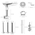 thumbnail image 6 of G · PEH Food Meat Grinder Attachment Mincer Stuffer Sausage Pasta Filler Maker Machine, 6 of 13