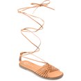 thumbnail image 3 of Journee Collection Womens Jess Ankle Wrap Low Block Heel Sandals, 3 of 6