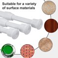 thumbnail image 5 of Spring Tension Curtain Rod 4Pcs, White Tension Rod 16 to 28 Inch Expandable, Adjustable Shower Curtain Rods, No Drilling, 5 of 9