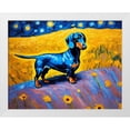 thumbnail image 2 of Stephen Chambers 24x20 White Modern Wood Framed Wall Art Titled - Dachshund 3, 2 of 6