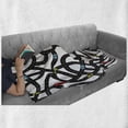 thumbnail image 6 of Cars Soft Flannel Fleece Blanket, Intertwining Roads with Cars on Them Complicated Design with Urban Life Theme, Cozy Plush for Indoor and Outdoor Use, 50" x 70", Black Yellow Blue, by Ambesonne, 6 of 6