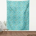 thumbnail image 4 of Ambesonne Beach Fabric by the Yard Upholstery, Starfish Anchor Sailboat, 1 Yard, Sea Blue Multicolor, 4 of 5