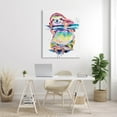 thumbnail image 2 of Fun Rainbow Sloth Wildlife Animals & Insects Graphic Art Gallery Wrapped Canvas Print Wall Art, 2 of 7