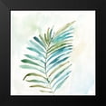 thumbnail image 2 of Nan 15x15 Black Modern Framed Museum Art Print Titled - Tropical Leaf I, 2 of 5