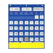 Calendar Pocket Chart Wall Calendar Early Learning Supplies Complete Preschool Monthly 51cmx60cm Home Teaching Calendar Calendar for Kids