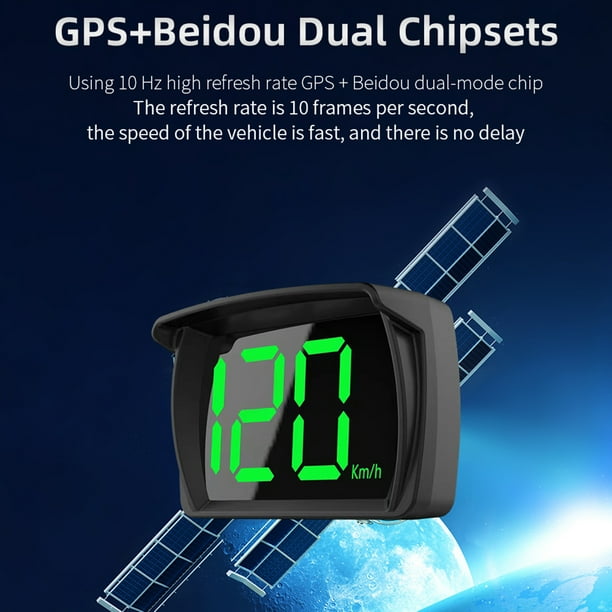 Compteur De Vitesse Numérique HUD Pour Voiture - Affichage LED GPS, Alarme De Vitesse, Universel 5V