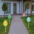 thumbnail image 3 of Northlight Lighted Easter Egg Outdoor Pathway Markers - 28.5" - Set of 4, 3 of 9