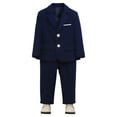 thumbnail image 3 of Xmyrz Toddler Boy Outfits Set Pants Set Tuxedo Style Ensemble Formal Shirt Gentlemen Party Clothes Sets Clothing Suits, 3 of 9