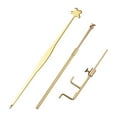 thumbnail image 1 of Violin Sound Post Tools Luthier Adjusting Tools Kit Including Gauge Measurer / Retriever Clip / Setter Brass Material Gold, 1 of 7
