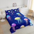 thumbnail image 4 of Erosebridal Colorful Jellyfish Bedding Twin Comforter Set, Cartoon Ocean Animal Down Comforter, Reversible 2-Piece, 4 of 8