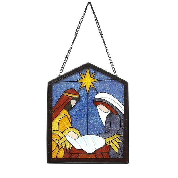 Over the Garden Wall,Glass Pendant Silk Screen Hand-Painted Color Glass Three-Dimensional Home Window Garden Wall Hanging,Screens for Windows,Screen for Windows