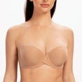 thumbnail image 4 of MELENECA Women's Underwire Smooth Multi-Way Uplift Padded Push Up Strapless Bra Cappuccino Heather 34E, 4 of 4
