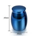 thumbnail image 5 of Walbest Small Urn for Dog/Cat 1.57" High Ashes Mini Urn Ash for Pet Aluminum Small Cremation Urn Memorial Ash Holder, 5 of 7
