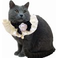 thumbnail image 2 of Collar para perro y gato con lazo, lindo disfraz de gato, collar de encaje para mascotas, accesorios de bandana, collar de bufanda para perros pequeños, para perros pequeños, 2 of 3
