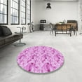 thumbnail image 3 of Ahgly Company Indoor Square Patterned Blossom Pink Area Rugs, 4' Square, 3 of 6