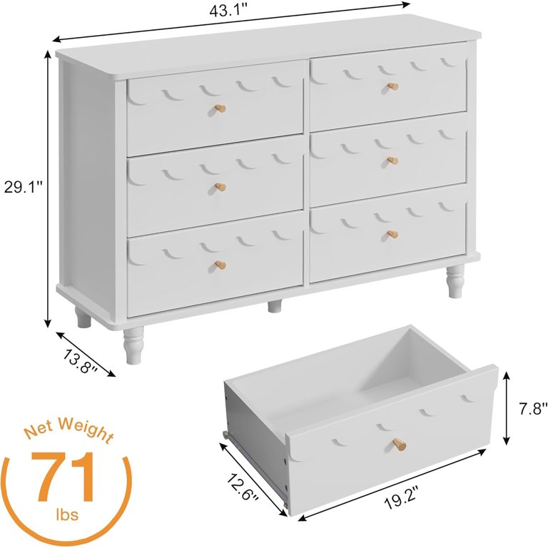 Anbuy Girls Scalloped Organizer Storage with Drawers, Pink 6 Drawer Dresser for Bedroom, Modern Wide Chest of Drawers, Fluted Petal Pattern Large Storage Cabinet for Bedroom, Living Room, Porch - Walmart.com Anbuy Girls Scalloped Organizer Storage with Drawers, Pink 6 Drawer Dresser for Bedroom, Modern Wide Chest of Drawers, Fluted Petal Pattern Large Storage Cabinet for Bedroom, Living Room, Porch - Walmart.com