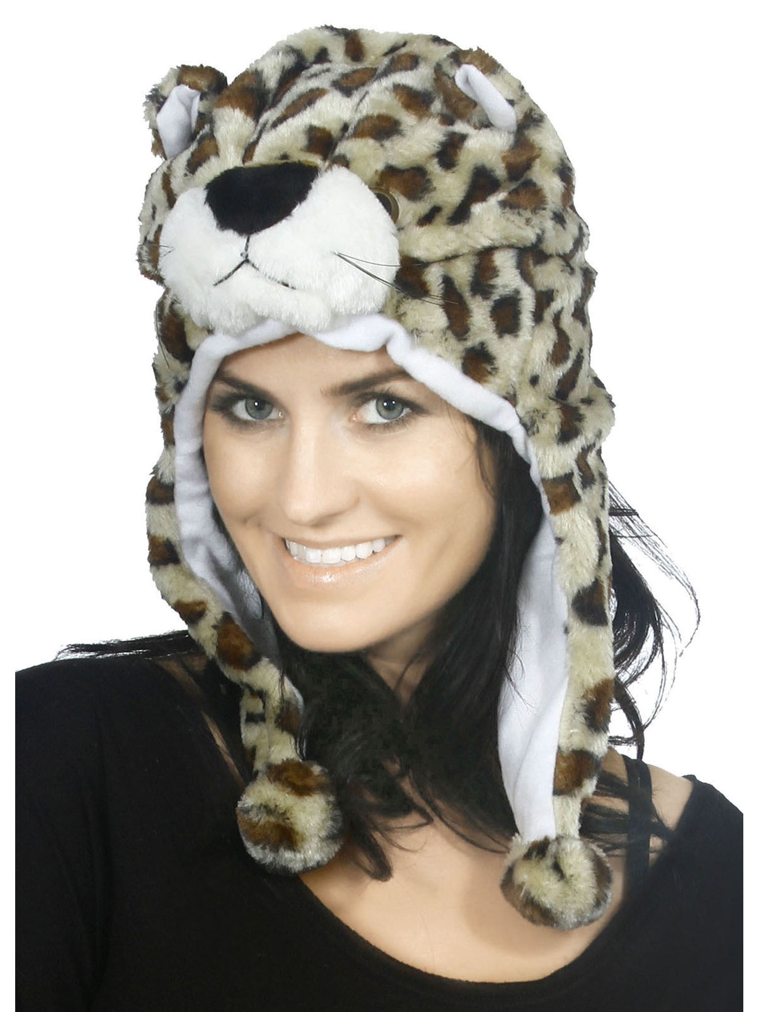 Cute Animal Hats For Women Girls Warm Winter Plush Fluffy Unisex