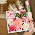 thumbnail image 3 of Caja de regalo de flores de jabón, jabón de baño de flores, regalo del día de la madre para mamá, regalo de San Valentín para ella, flores rosas, 3 of 8
