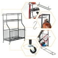 thumbnail image 4 of LUGO® Garage Sports Equipment Organizer with Wheels, Ball Storage Rack with Baskets and Hooks, 4 of 9