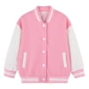 thumbnail image 6 of GYRATEDREAM Kids Varsity Jacket Boys Girls Baseball Jacket Sports Outerwear Zipper Coat for School Uniform for 6-8Y Pink, 6 of 6