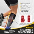 thumbnail image 5 of CAMBIVO Compression Socks for Men and Women, 2 Pairs Knee-High Support Stockings 15-20 mmHg for Nurses, Running, Travel, 5 of 7
