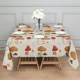 thumbnail image 3 of Red Mushroom Frog Light Pattern Square Tablecloth,Waterproof Square Table Cover,Wipeable Spillproof Washable Table Cover for Home Kitchen Party Decor 60"x60"(152x152cm), 3 of 6