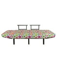 thumbnail image 3 of Easter Futon Couch, Garden Livens up with Colorful Camomile and Hearts Love of Nature Theme, Daybed with Metal Frame Upholstered Sofa for Living Dorm, Loveseat, Multicolor, by Ambesonne, 3 of 4