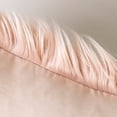 thumbnail image 5 of Luxury Mongolian Fluffy Faux Fur Series Square Decorative Throw Pillow Cusion for Couch, 22" x 22", Orange Pink, 2 Pack, 5 of 7