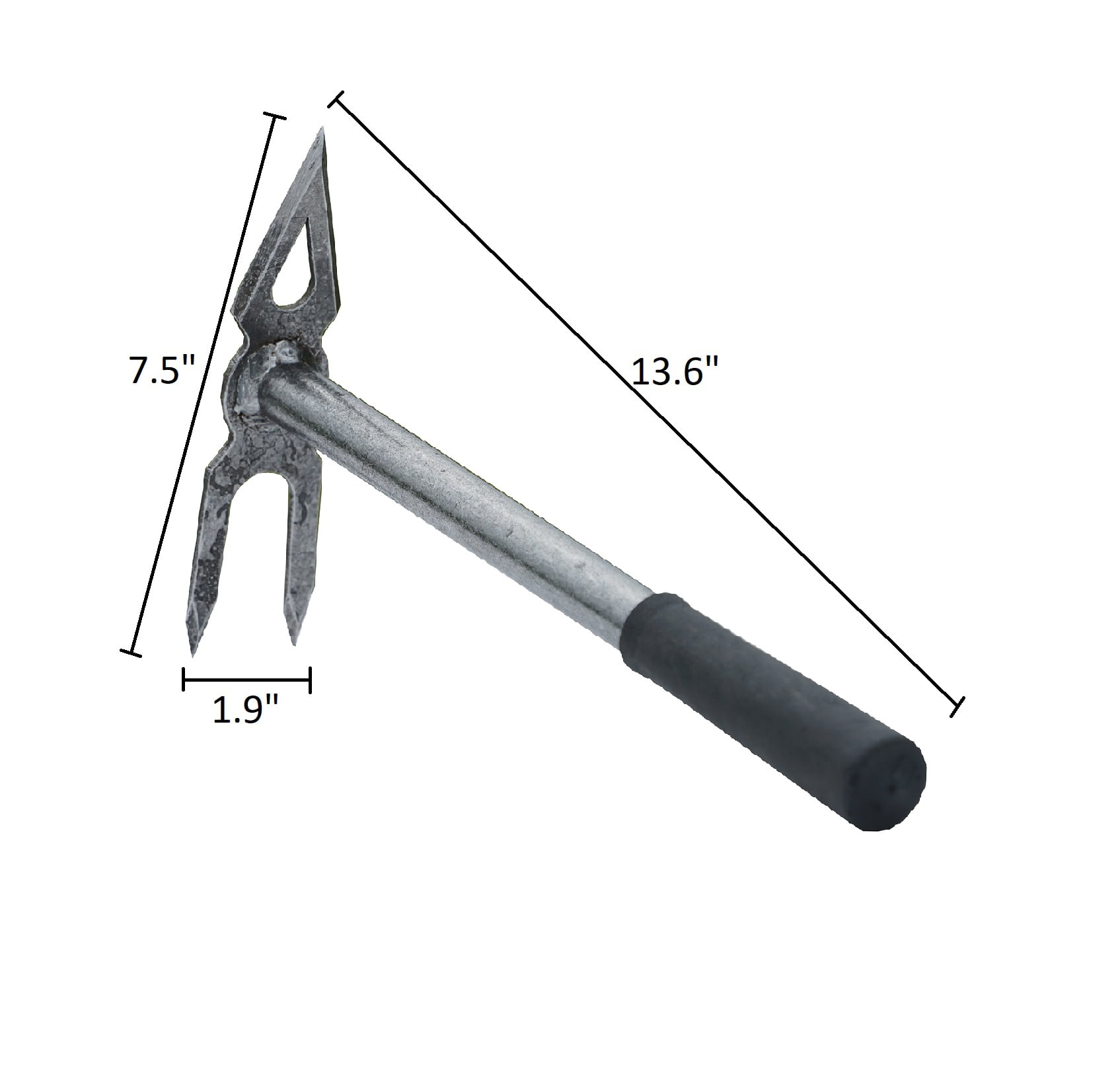 DeWit Comby 2 Tine Hand Cultivator and Diamond Hoe