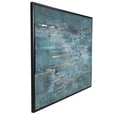 thumbnail image 6 of 47" x 59" Silver Embellishments Abstract Framed Wall Art with Black Frame, by DecMode, 6 of 9