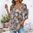 thumbnail image 2 of Bovemsi Camisole Tops for Women Vintage Solid Color T Shirt With Square Neck Ladies Casual Pleated Loose And Flowing Sleeve Top Basic Tanks, 2 of 6