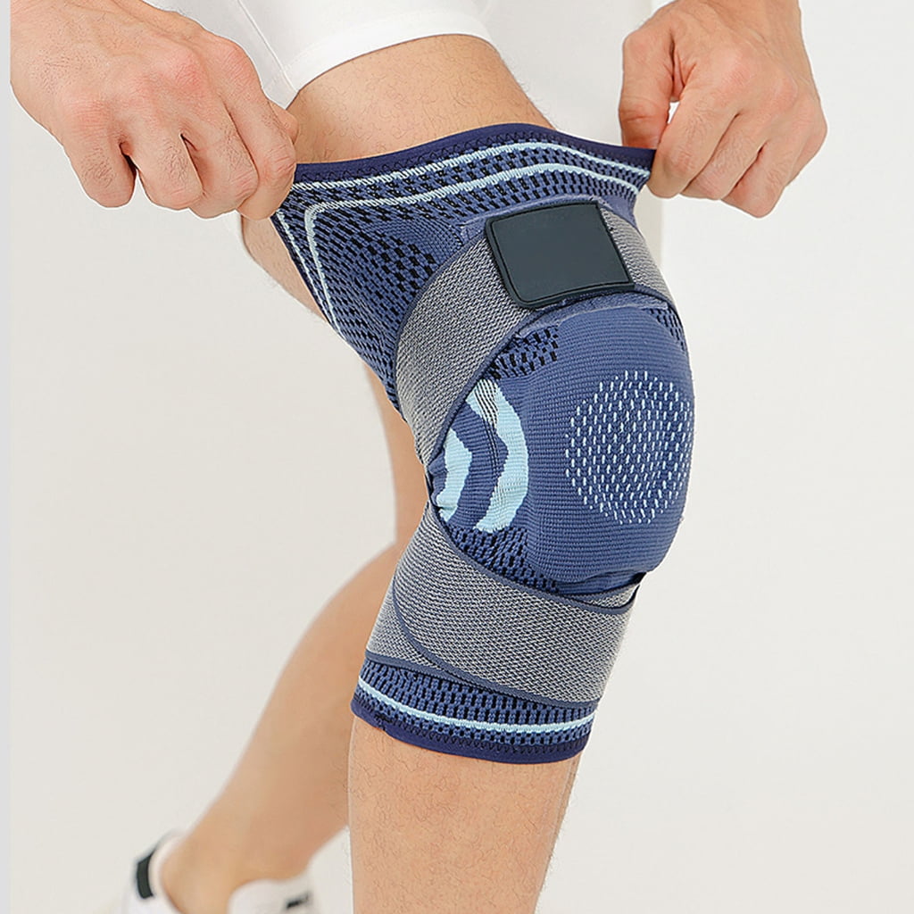 Zeiwohndc Adjustable Patella Knee Support Brace with Spring Stabilizers for Men Women