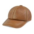 thumbnail image 2 of Genuine Real Leather Men's Caps Hats New Style Baseball Cap Hat One Size With 3 Colors, 2 of 6