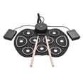 thumbnail image 1 of Compact Size USB Roll-Up Silicon Drum Set Digital Electronic Drum Kit 9 Drum Pads with Drumsticks Foot Pedals for Beginners Children Kids, 1 of 4
